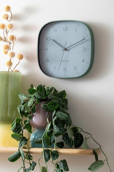 NÁSTĚNNÉ HODINY zelená 29 cm Karlsson - Nástěnné hodiny, Online Only