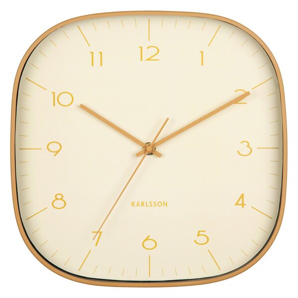 NÁSTĚNNÉ HODINY žlutá 29 cm Karlsson - Nástěnné hodiny, Online Only