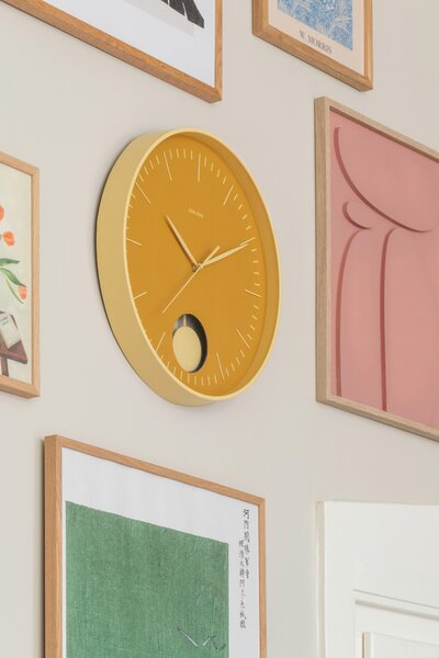NÁSTĚNNÉ HODINY světle žlutá 41 cm Karlsson - Nástěnné hodiny, Online Only
