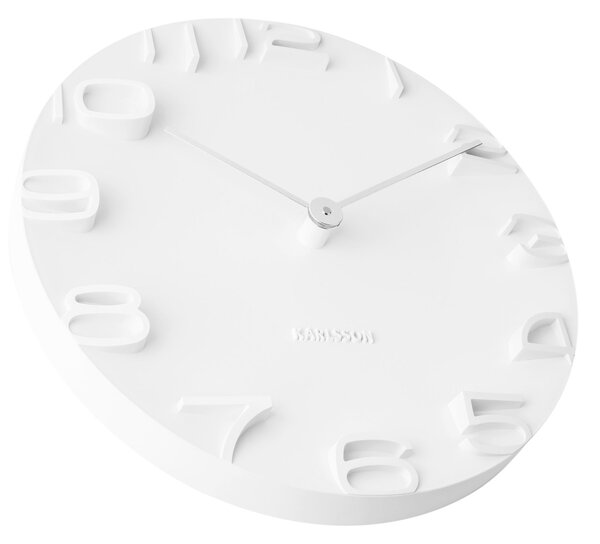 NÁSTĚNNÉ HODINY bílá 42/42/5 cm Karlsson - Nástěnné hodiny, Online Only