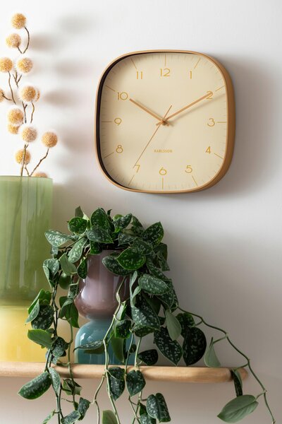 NÁSTĚNNÉ HODINY žlutá 29 cm Karlsson - Nástěnné hodiny, Online Only