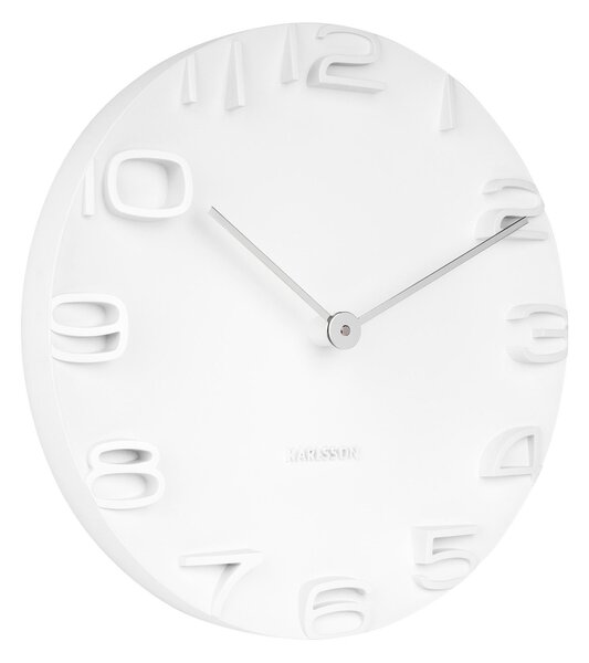 NÁSTĚNNÉ HODINY bílá 42/42/5 cm Karlsson - Nástěnné hodiny, Online Only