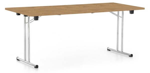 Skládací stůl 180 x 80 cm, dub kamenný