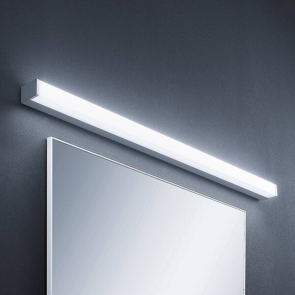 Lindby Koupelnové svítidlo Klea LED, 120 cm, chrom, kov, IP44, Chrom / stříbro, Koupelna, Hliník, Moderní