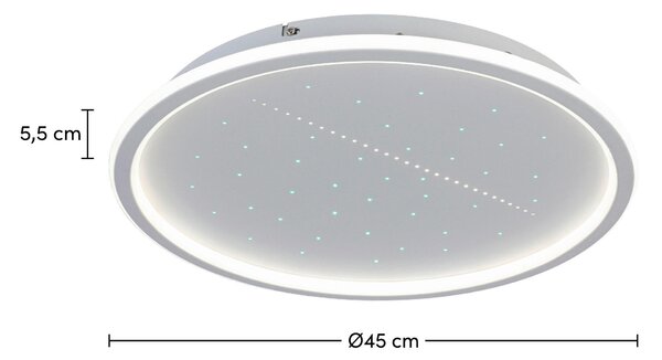 STROPNÍ LED SVÍTIDLO, 45/5,5 cm Novel - Online Only svítidla, Online Only