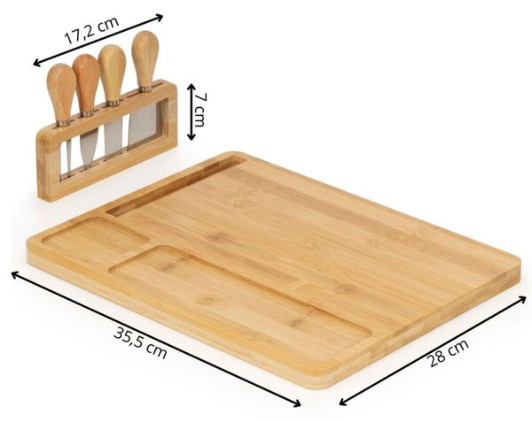 Servírovací prkénko 35,5x28cm SPRINGOS KI0167 přírodní