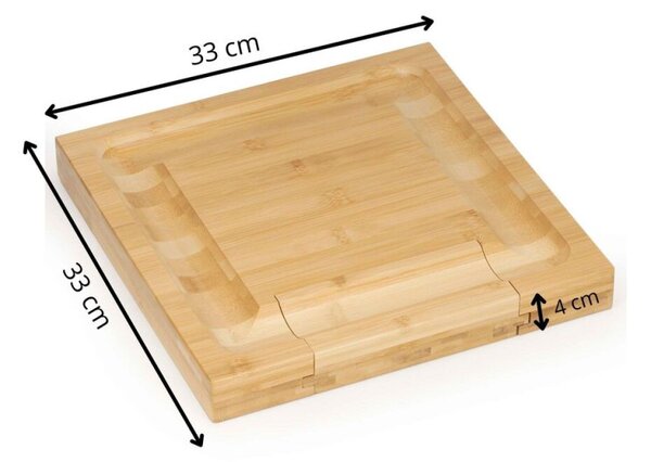 Servírovací prkénko 33x33cm SPRINGOS KI0168 přírodní