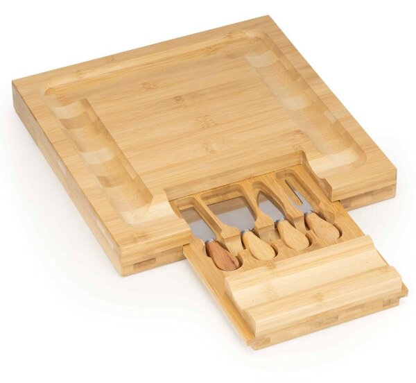 Servírovací prkénko 33x33cm SPRINGOS KI0168 přírodní