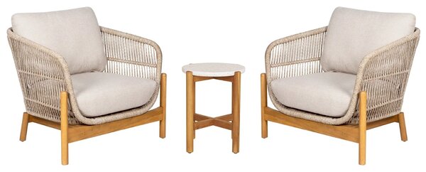 -25 % Dny MOMENTI– Nordic Living Zahradní set křesel a stolku Terracina