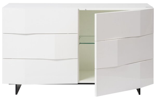 Bílá komoda Marco Barotti Linea Diamond 120 x 45 cm