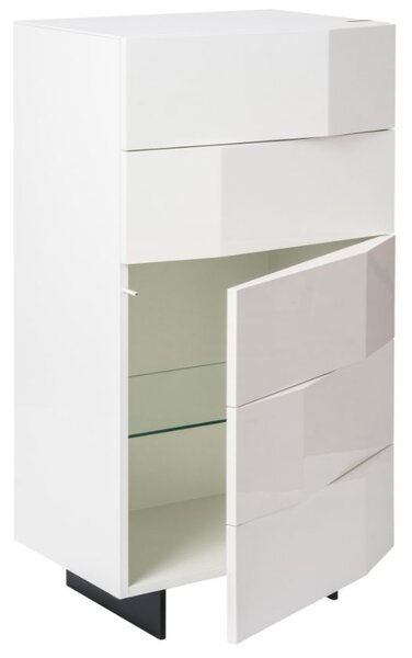 Bílá komoda Marco Barotti Linea Diamond 60 x 45 cm