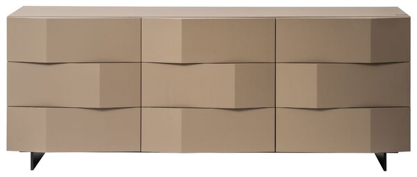 Kávově hnědá komoda Marco Barotti Linea Diamond 180 x 45 cm