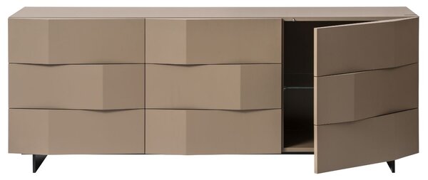 Kávově hnědá komoda Marco Barotti Linea Diamond 180 x 45 cm