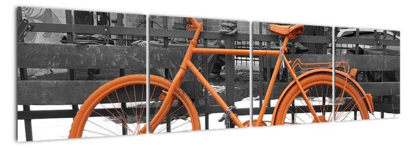 Obraz oranžového kola (160x40cm)