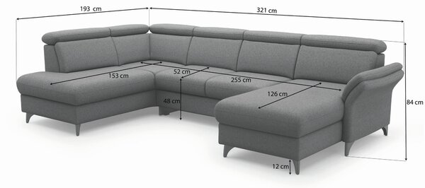 SEDACÍ SOUPRAVA, textil, šedohnědá Sit & More - Sedací soupravy, Online Only