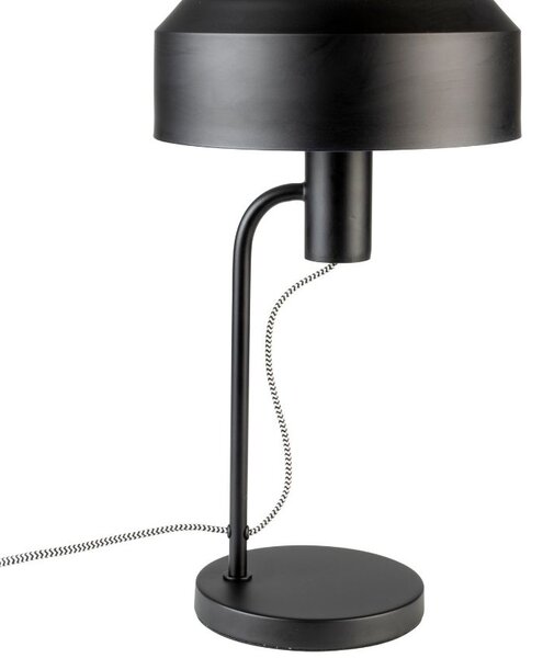 White Label Černá kovová stolní lampa WLL LANDON
