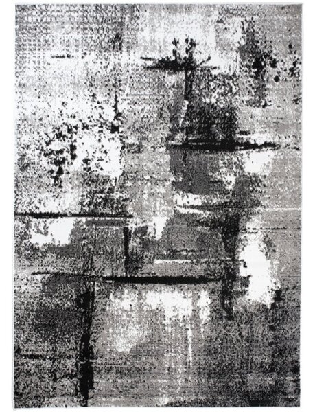 Makro Abra Kusový koberec moderní MAYA Q541D šedý bílý černý Rozměr: 160x220 cm