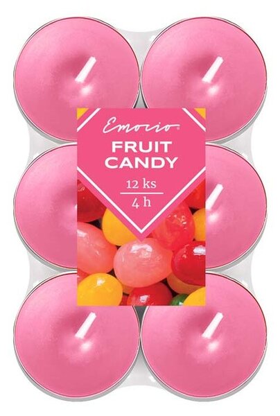Emocio čajové vonné svíčky ~4 hod. 12 ks Fruit Candy