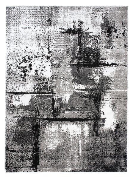 Makro Abra Kusový koberec moderní MAYA Q541D šedý bílý černý Rozměr: 160x220 cm
