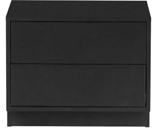 WOOOD Černý borovicový TV stolek Frederica 50 x 39,5 cm
