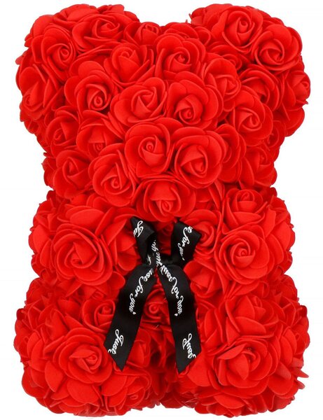 Medvídek z růží 30 cm, červený SPRINGOS ROSE BEAR