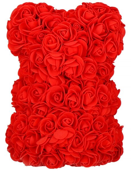 Medvídek z růží 30 cm, červený SPRINGOS ROSE BEAR