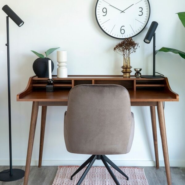 Nordic Living Černá kovová stolní lampa Aris