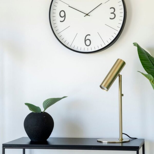 Nordic Living Zlatá kovová stolní lampa Aris