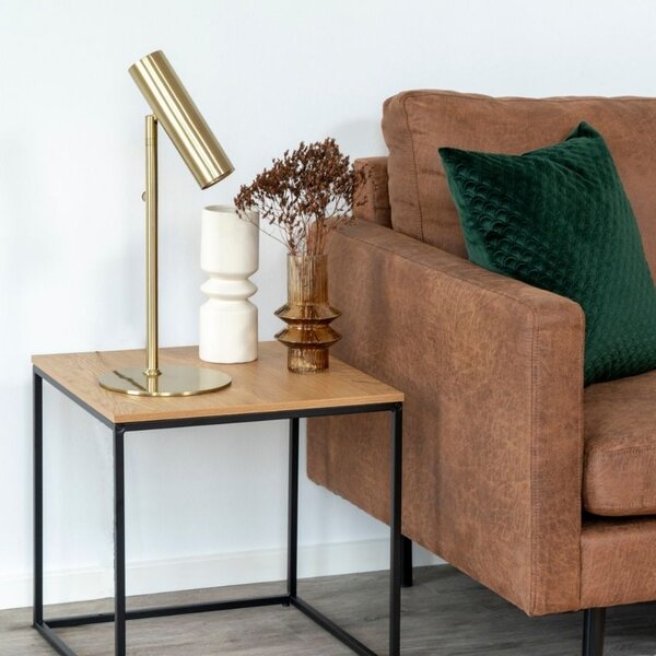 Nordic Living Zlatá kovová stolní lampa Aris
