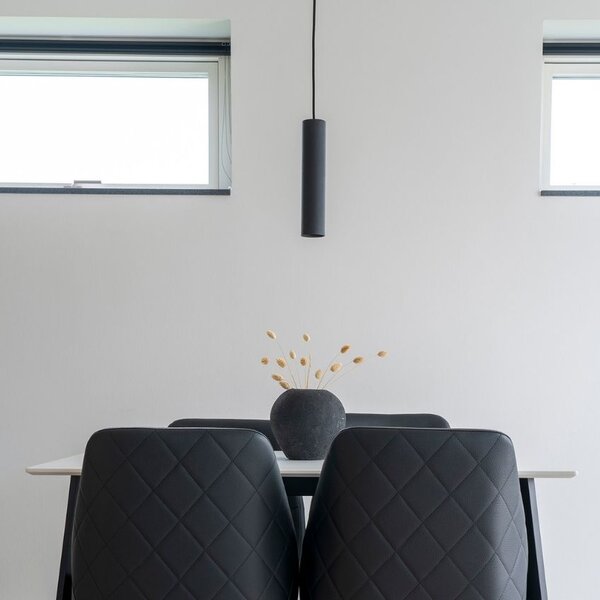 Nordic Living Černé kovové závěsné světlo Aris 6 cm
