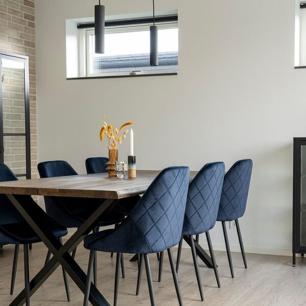 Nordic Living Černé kovové závěsné světlo Aris 6 cm