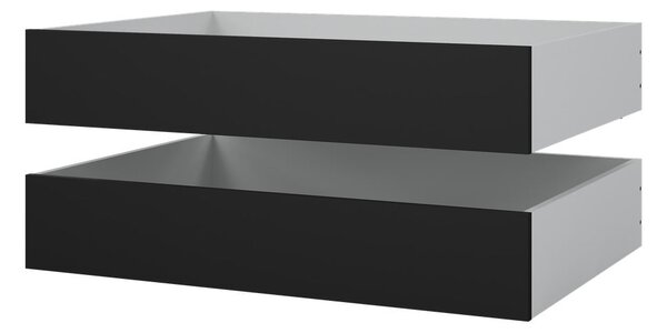 Černé šuplíky pod postel v sadě 2 ks 90x190/140x190 cm Naia – Tvilum