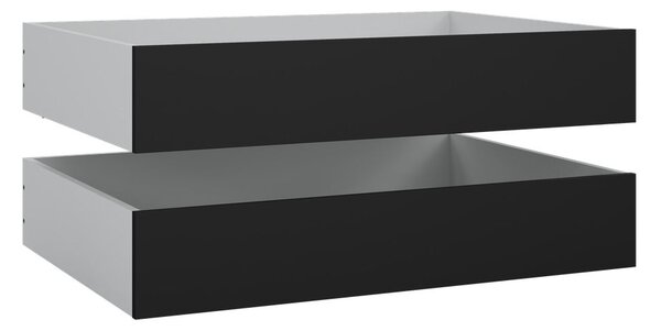 Černé šuplíky pod postel v sadě 2 ks 90x190/140x190 cm Naia – Tvilum