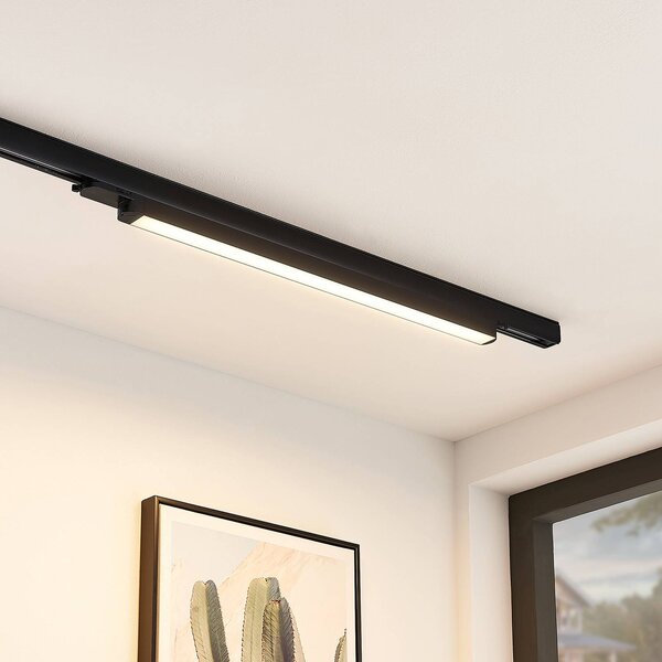 Arcchio Harlow LED kolejnicové světlo, černé, 69 cm, 3 000 K, Černá, Pracovna / kancelář, Hliník, Moderní