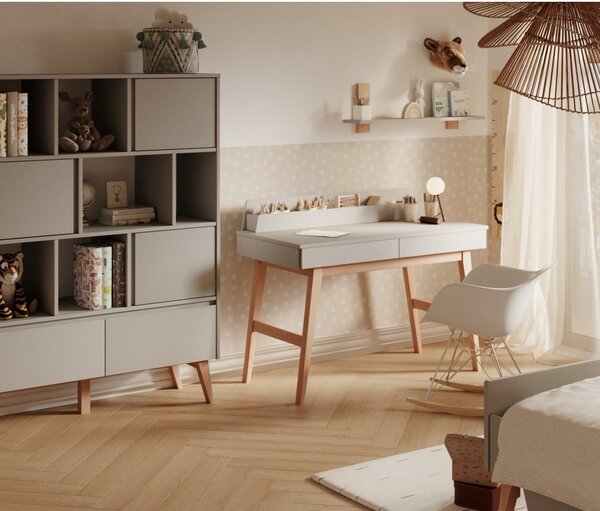Dětský psací stůl s bílou deskou 60x120 cm Swing – Pinio