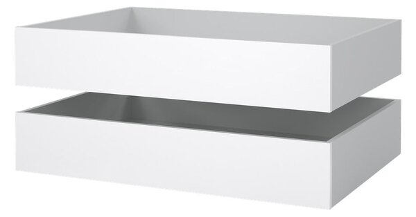 Bílé šuplíky pod postel v sadě 2 ks 90x190/140x190 cm Naia – Tvilum