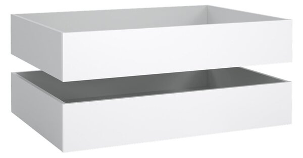 Bílé šuplíky pod postel v sadě 2 ks 90x190/140x190 cm Naia – Tvilum