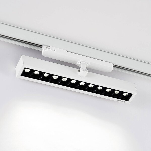 Arcchio Millay LED reflektor bílý 4000K, Bílá / opál, Pracovna / kancelář, Hliník, Moderní