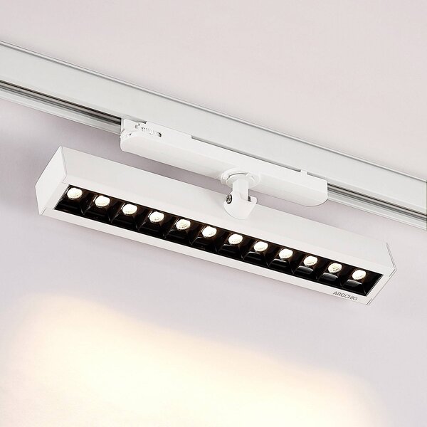 Arcchio Millay LED reflektor bílý 3000K, Bílá / opál, Pracovna / kancelář, Hliník, Moderní