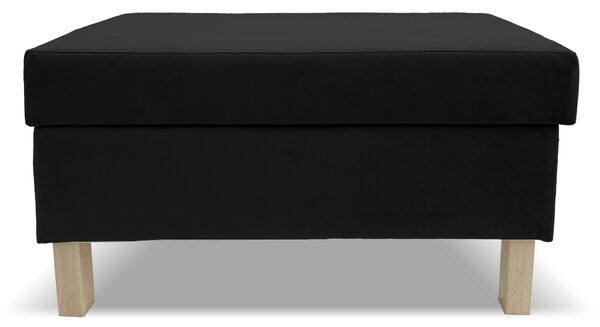 Taburet LUMI 60x28 s úložným prostorem - černý - ITAKA 15