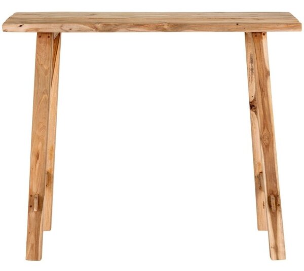 Nordic Living Masivní teakový toaletní stolek Gibor 90 x 30 cm