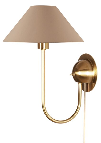 Nástěnná Svítidla Globen Lighting, IRIS, Hnědá / Rezavá, Obývací pokoj, Tkanina / Textil, Skandinávský