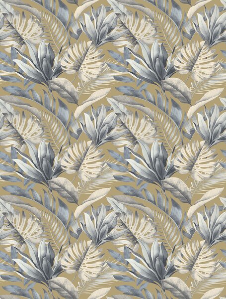 Vliesová obrazová tapeta na zeď, béžová, listy, FW4059-6, Feature Walls, Decoprint