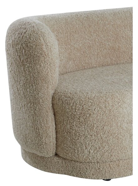 Béžová pohovka z textilie bouclé 175 cm Amelie – Light & Living