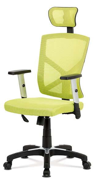 Kancelářská židle KA-H104 GRN látka a síťovina zelená