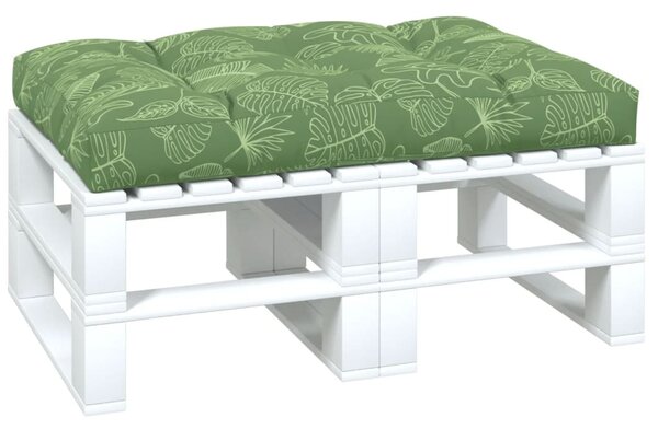 Poduška na palety vzor listů 120 x 80 x 12 cm textil