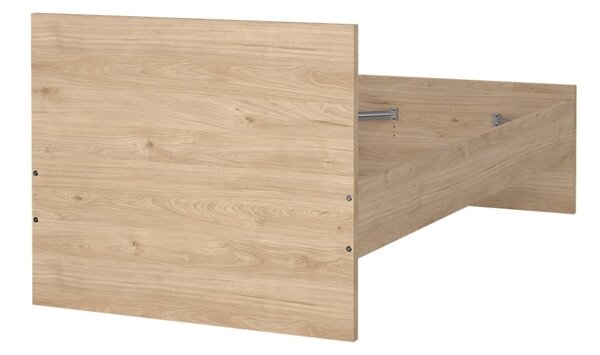 Jednolůžková postel v dekoru dubu v přírodní barvě 90x190 cm Naia – Tvilum
