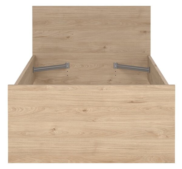 Jednolůžková postel v dekoru dubu v přírodní barvě 90x190 cm Naia – Tvilum