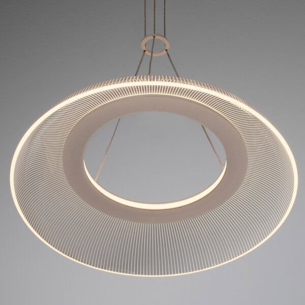Nova Luce Bílé závěsné LED světlo Mantle 40 cm