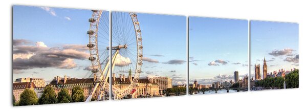 Londýnské oko (London eye) - obraz do bytu (160x40cm)